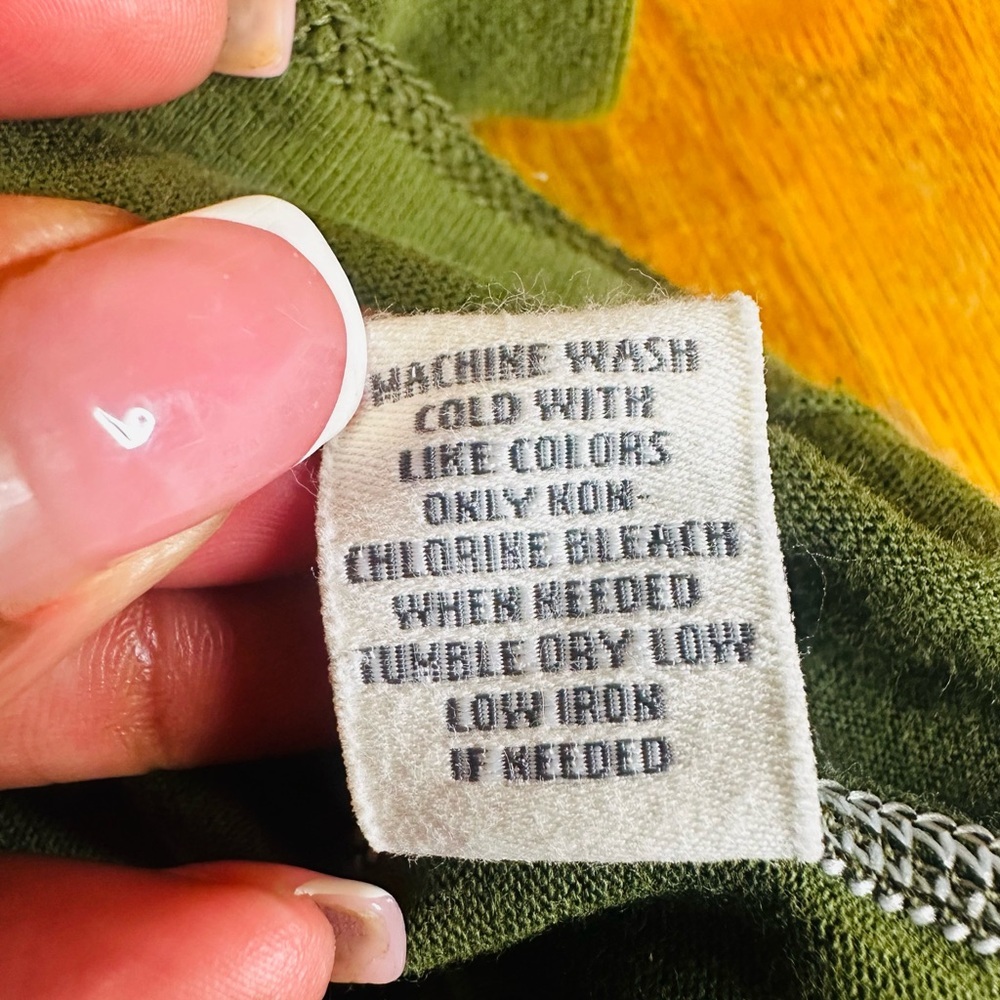 Abercrombie & Fitch Men’s Olive Knit Top Sz Small - Picture 4 of 5